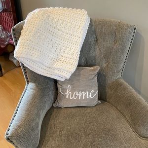 Handmade knitted blanket